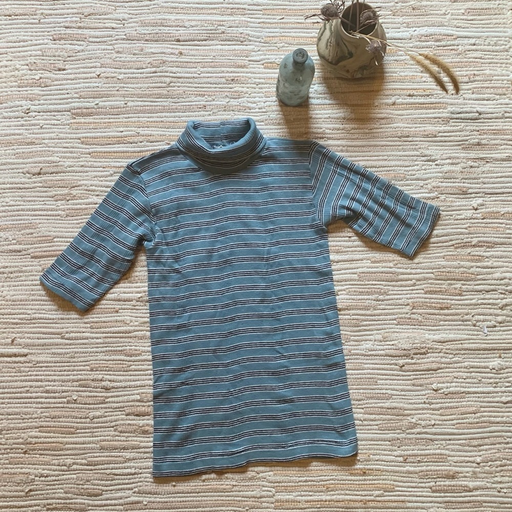 Edith Miller Striped Cotton Top, Size Medium